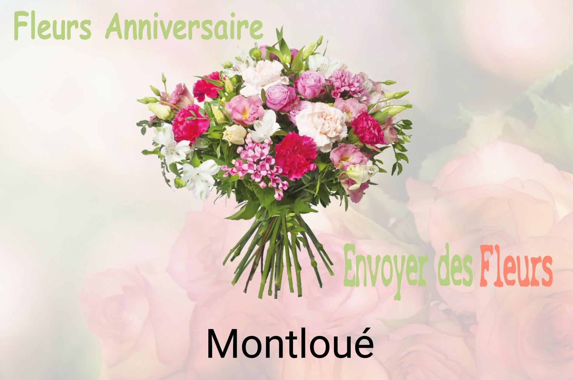 Bouquet de fleurs d’anniversaire livré à Montloué